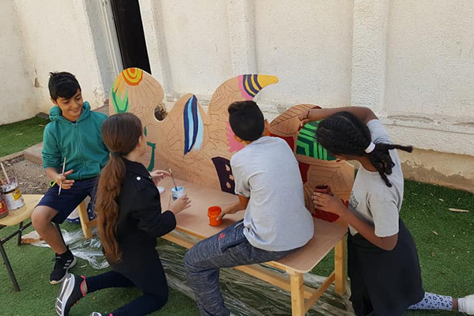 מגדל העמק: התלמידים יצרו מוזיאון סביבתי בחצר בית הספר